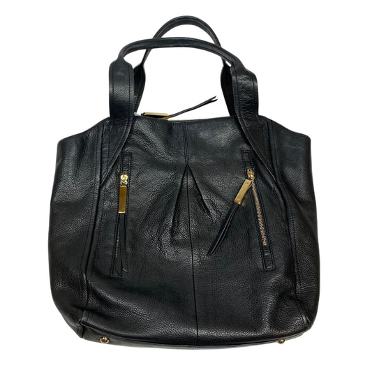 Handbag Leather By B. Makowsky In Black, Size:Medium
