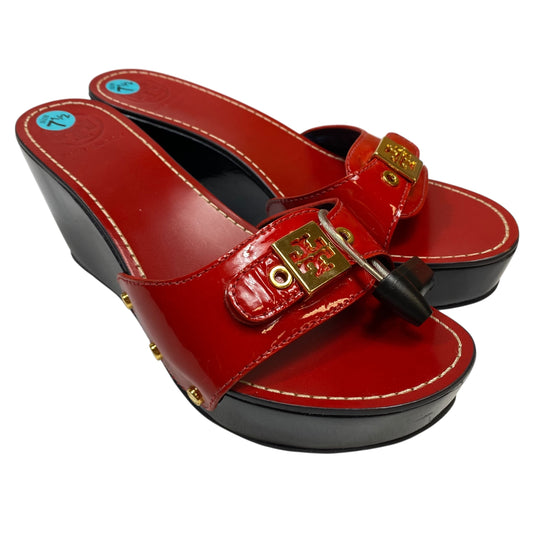 Sandals Designer By Tory Burch In Red, Size:7.5
