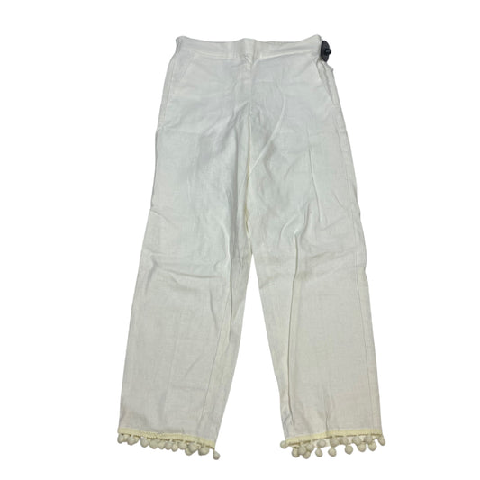 Pants Cropped By J. Crew In Cream, Size:2