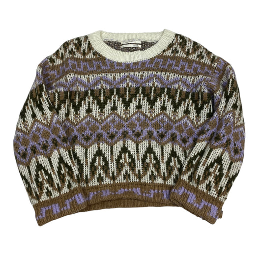 Sweater By Anthropologie In Brown & Purple, Size:Xs