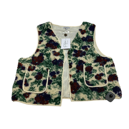 Vest Faux Fur & Sherpa By Polagram In Multi, Size:L