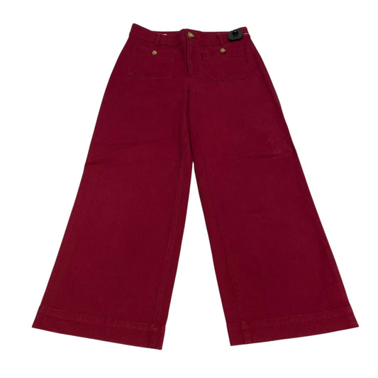 Pants Wide Leg By Loft In Red, Size:0P