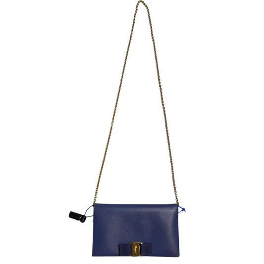 Crossbody Luxury Designer By Ferragamo In Blue, Size:Small