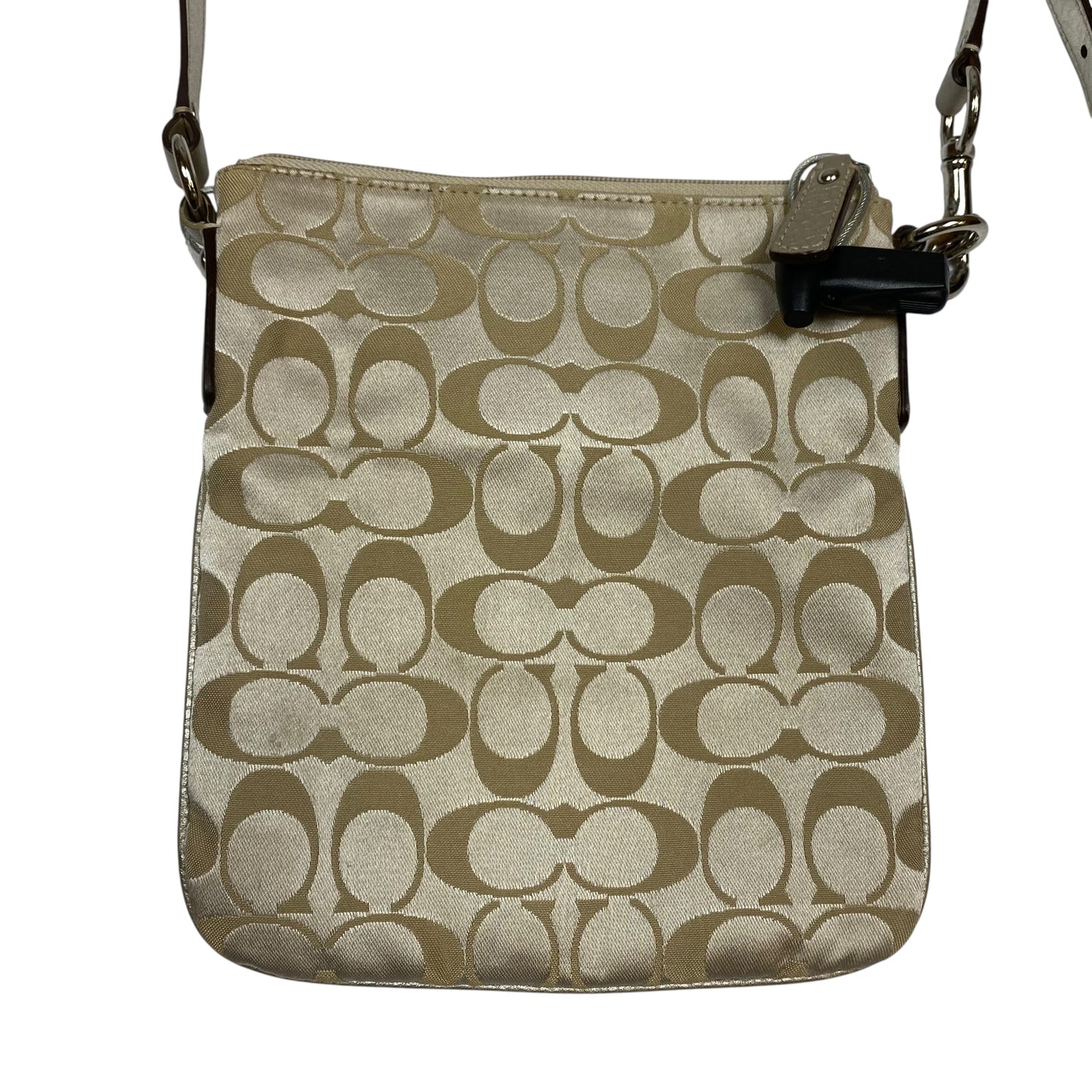 Crossbody Designer By Coach In Tan, Size:Small