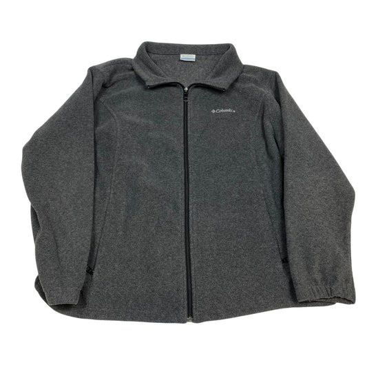 Jacket Fleece By Columbia In Grey, Size:2X