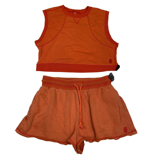 SHORTS SET by FREE PEOPLE in ORANGE, Size:S