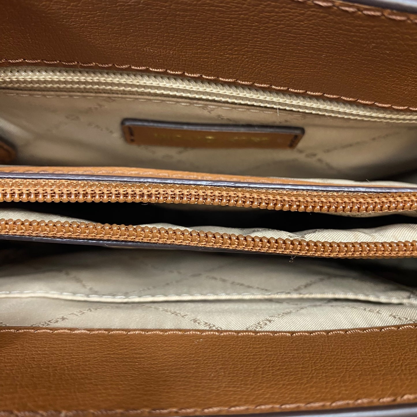 Crossbody Designer By Michael Kors In Brown, Size:Small