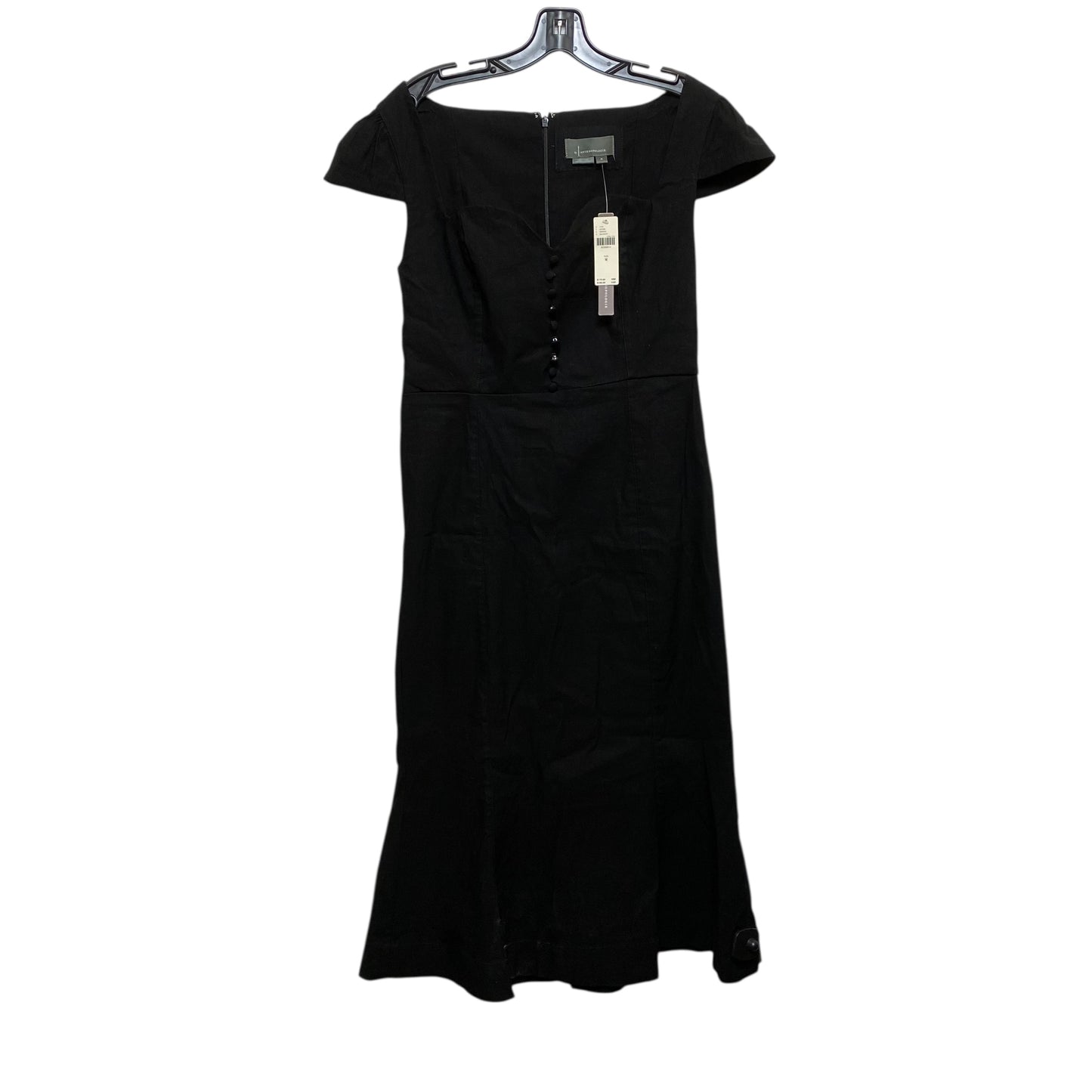 Dress Casual Midi By Anthropologie In Black, Size:M