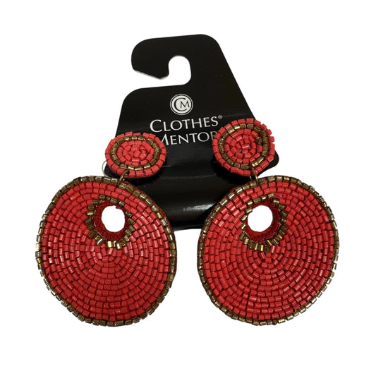 Earrings Statement By    Clothes Mentor In Gold & Red