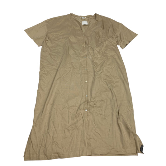 Dress Casual Midi By H&M In Tan, Size:Xxl