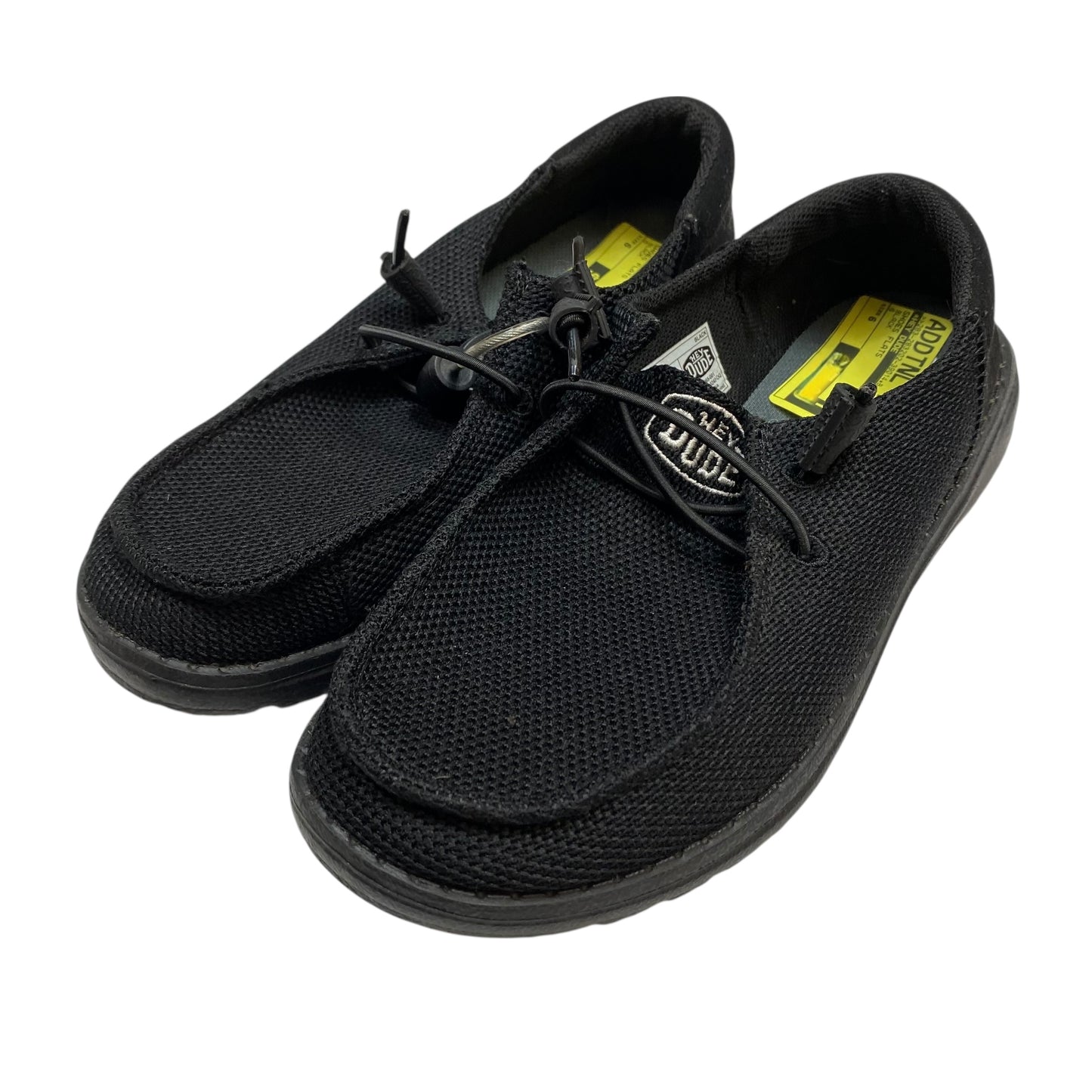Shoes Flats By Hey Dude In Black, Size:6