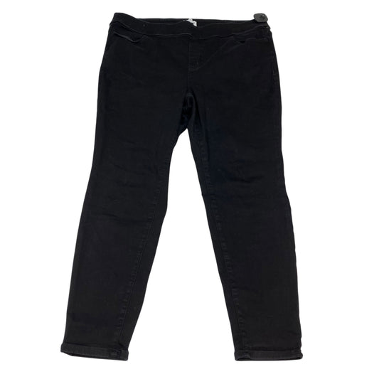 Jeans Jeggings By Lane Bryant In Black Denim, Size:22