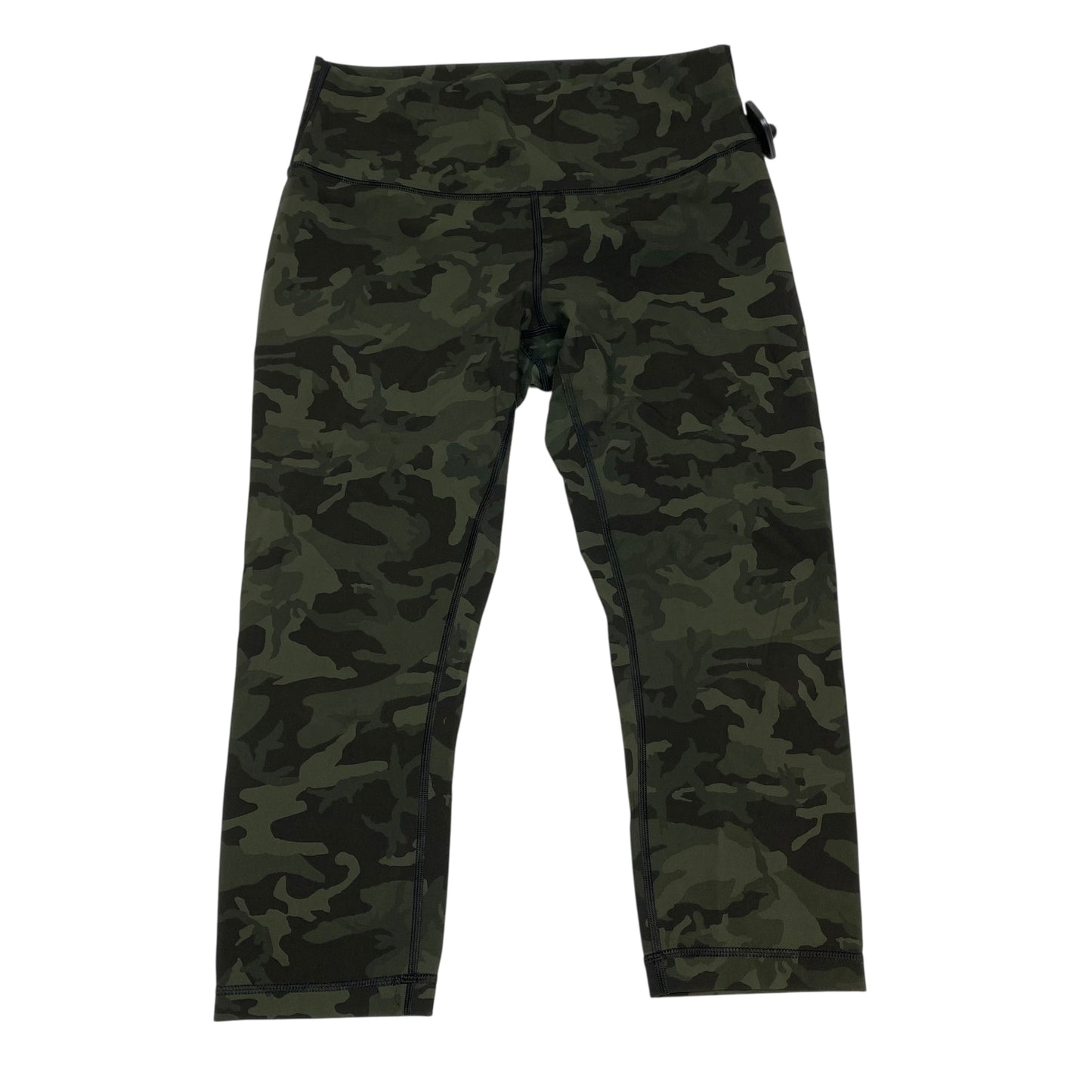 Athletic Leggings Capris Designer By Lululemon In Camouflage Print, Size:M