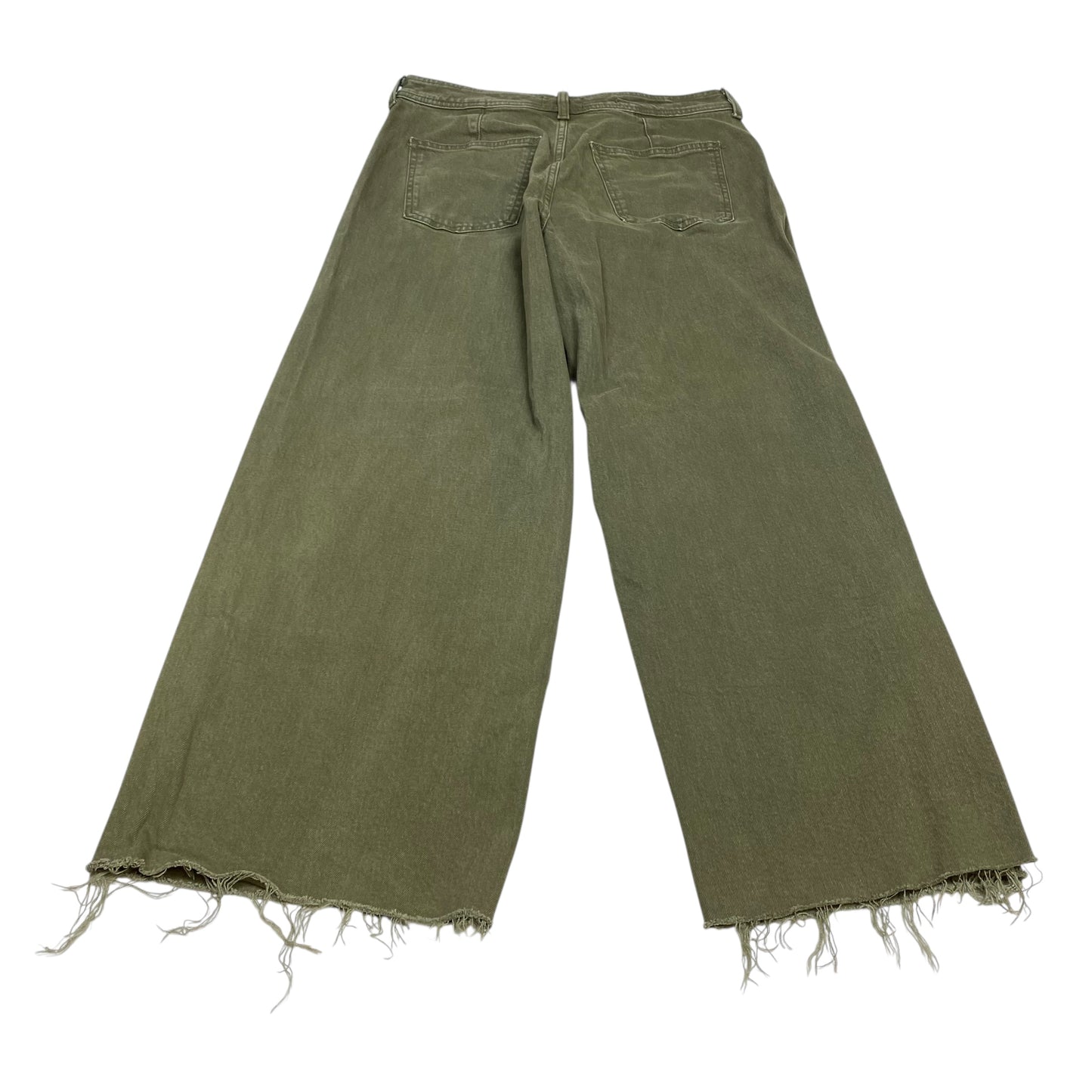 Jeans Wide Leg By Universal Thread In Green Denim, Size:10