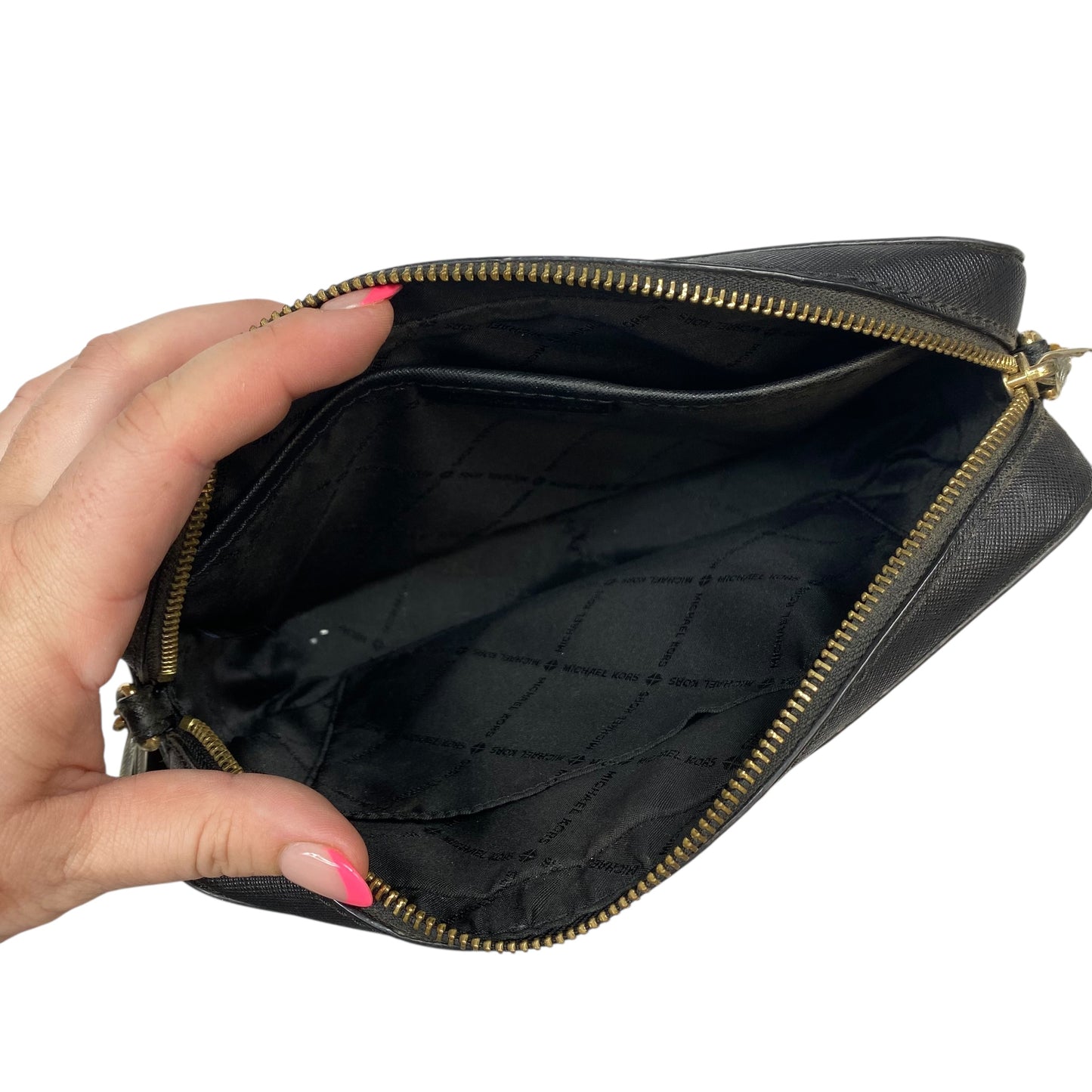 Crossbody Designer By Michael Kors In Black, Size:Medium