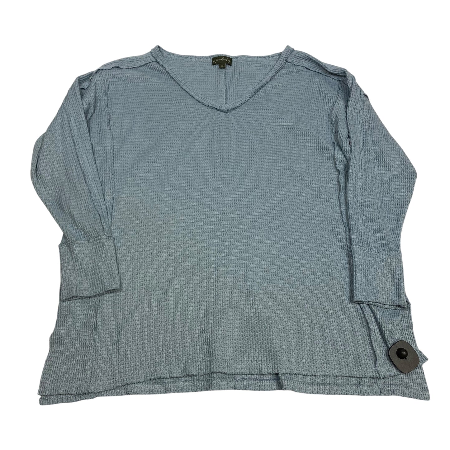 Top Ls By Wonderly In Blue, Size:M