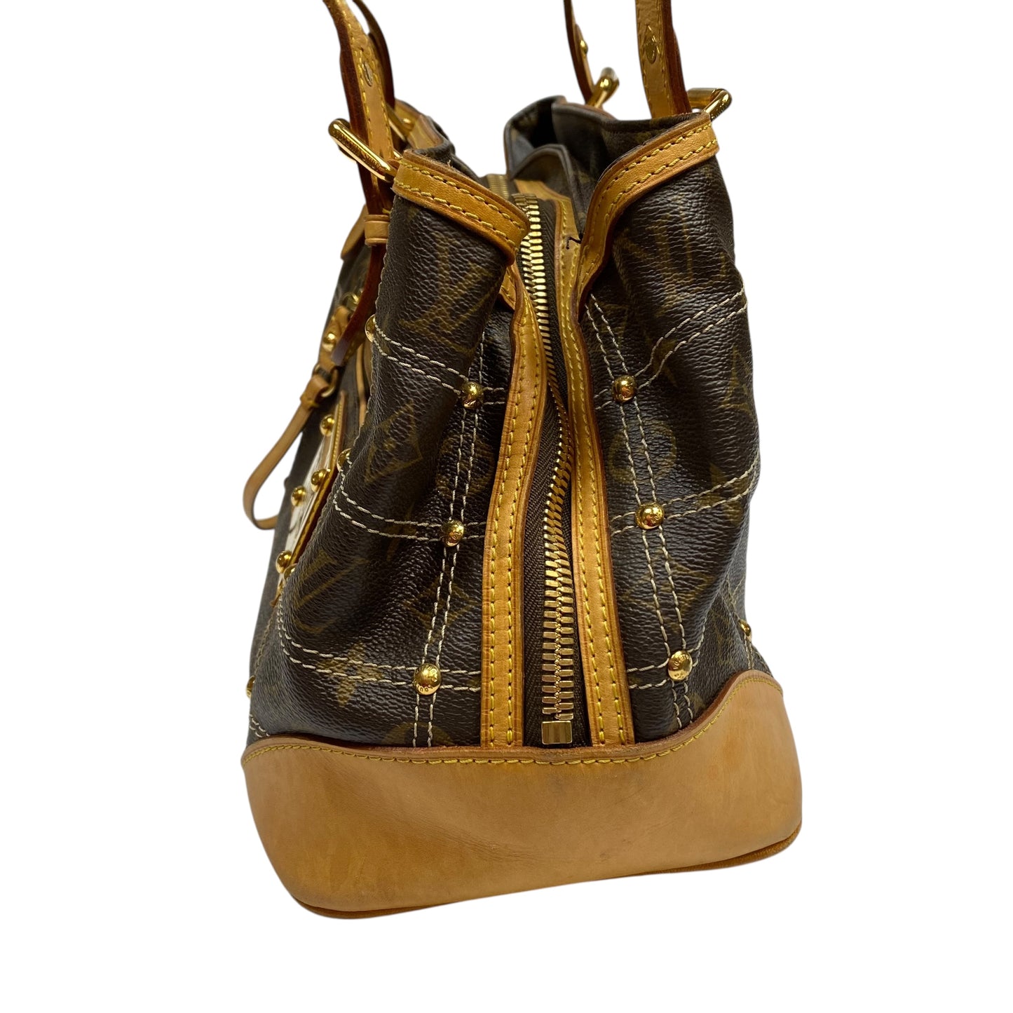 Handbag Luxury Designer By Louis Vuitton In Brown, Size:Medium