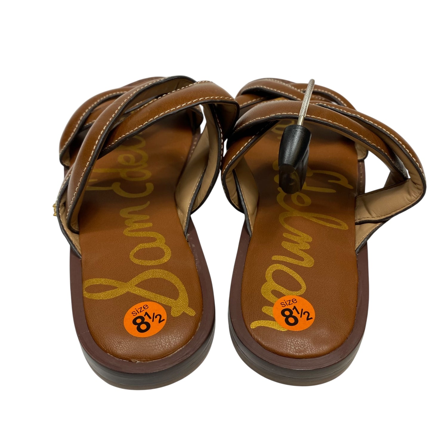 Sandals Flats By Sam Edelman In Brown, Size:8.5