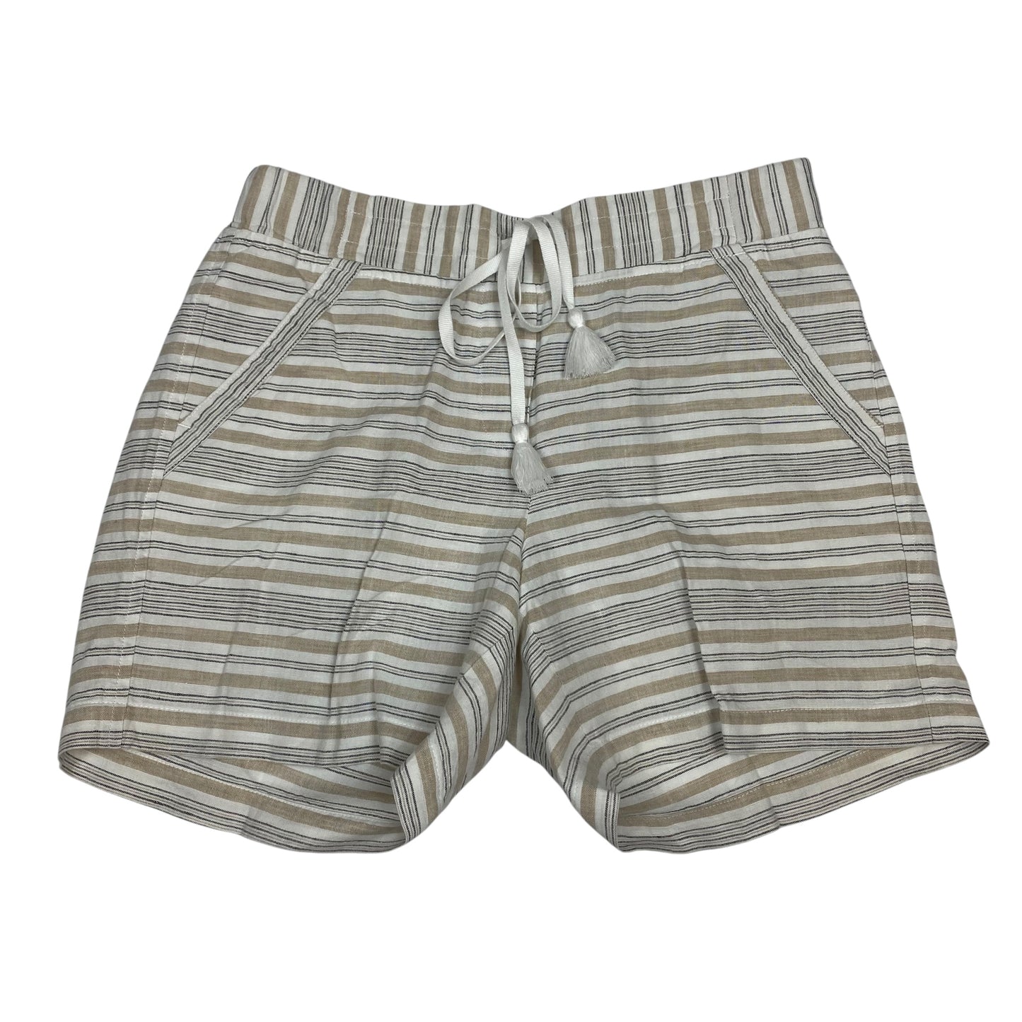 SHORTS by TALBOTS in TAN & WHITE, Size:XS