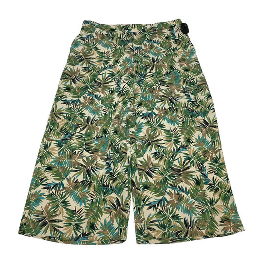 Pants Wide Leg By J. Jill In Green & Tan, Size:Lp