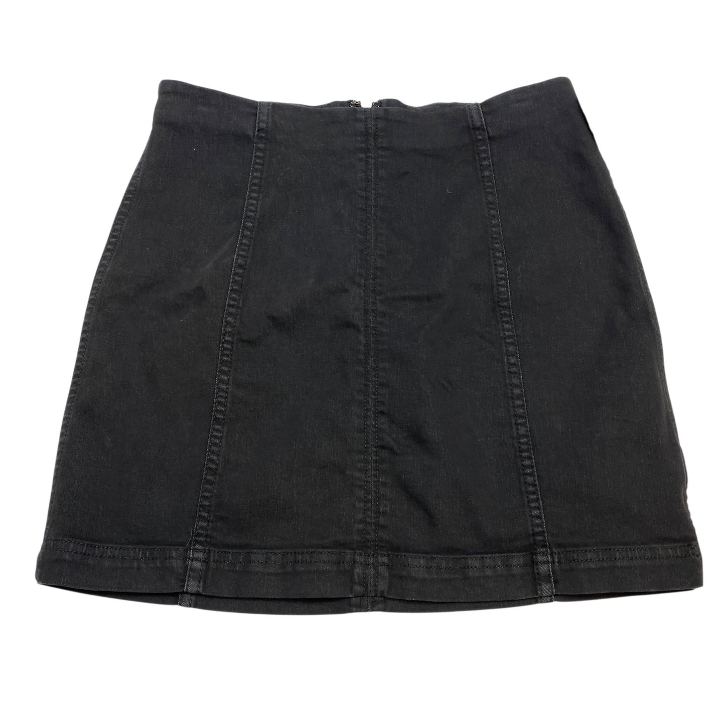 Skirt Mini & Short By Free People In Black Denim, Size:M