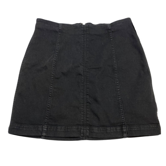 Skirt Mini & Short By Free People In Black Denim, Size:M