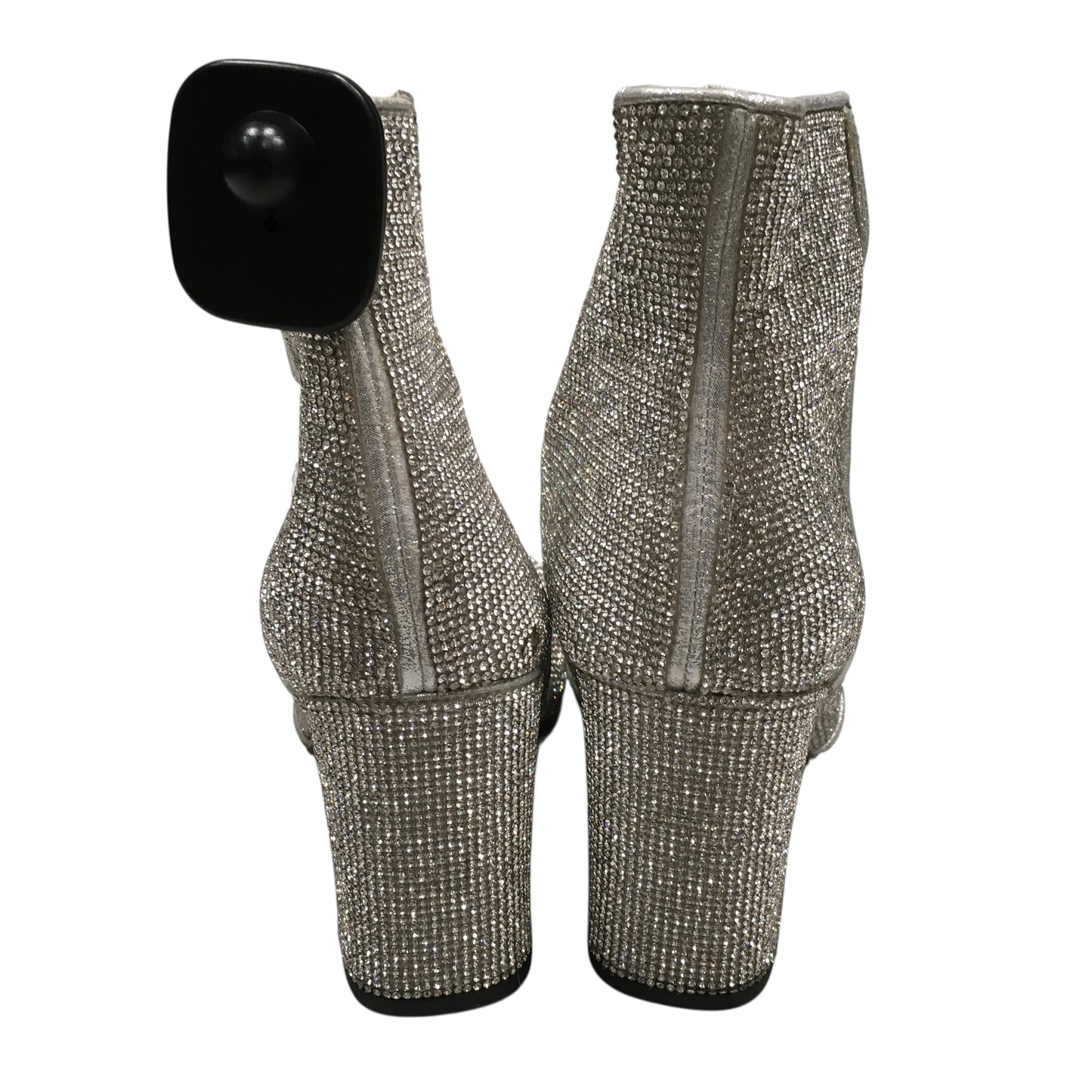 Boots Ankle Heels By A New Day In Silver, Size:7