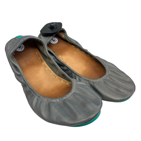 Shoes Flats By Tieks In Silver, Size:7