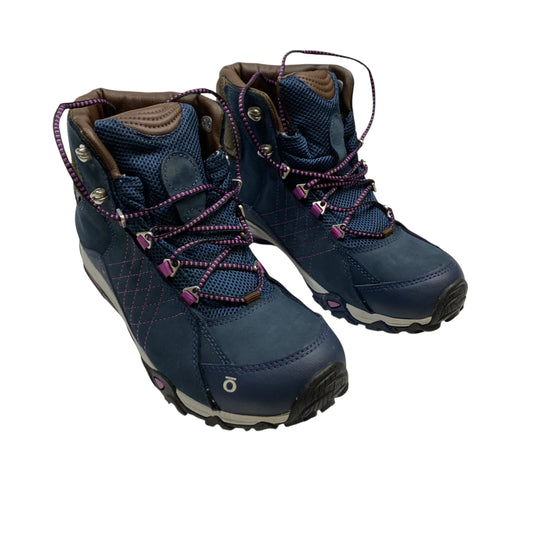 Shoes Hiking By Oboz In Navy, Size:9