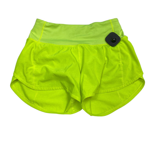 Athletic Shorts Designer By Lululemon In Green, Size:Xs