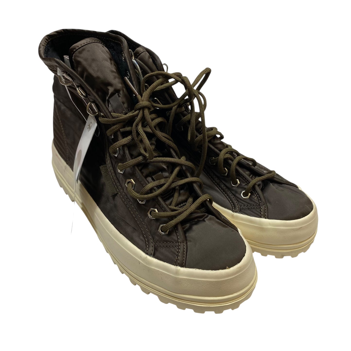 Shoes Sneakers By Superga In Green, Size:9.5
