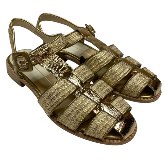 Shoes Flats By Dolce Vita In Gold, Size:8.5