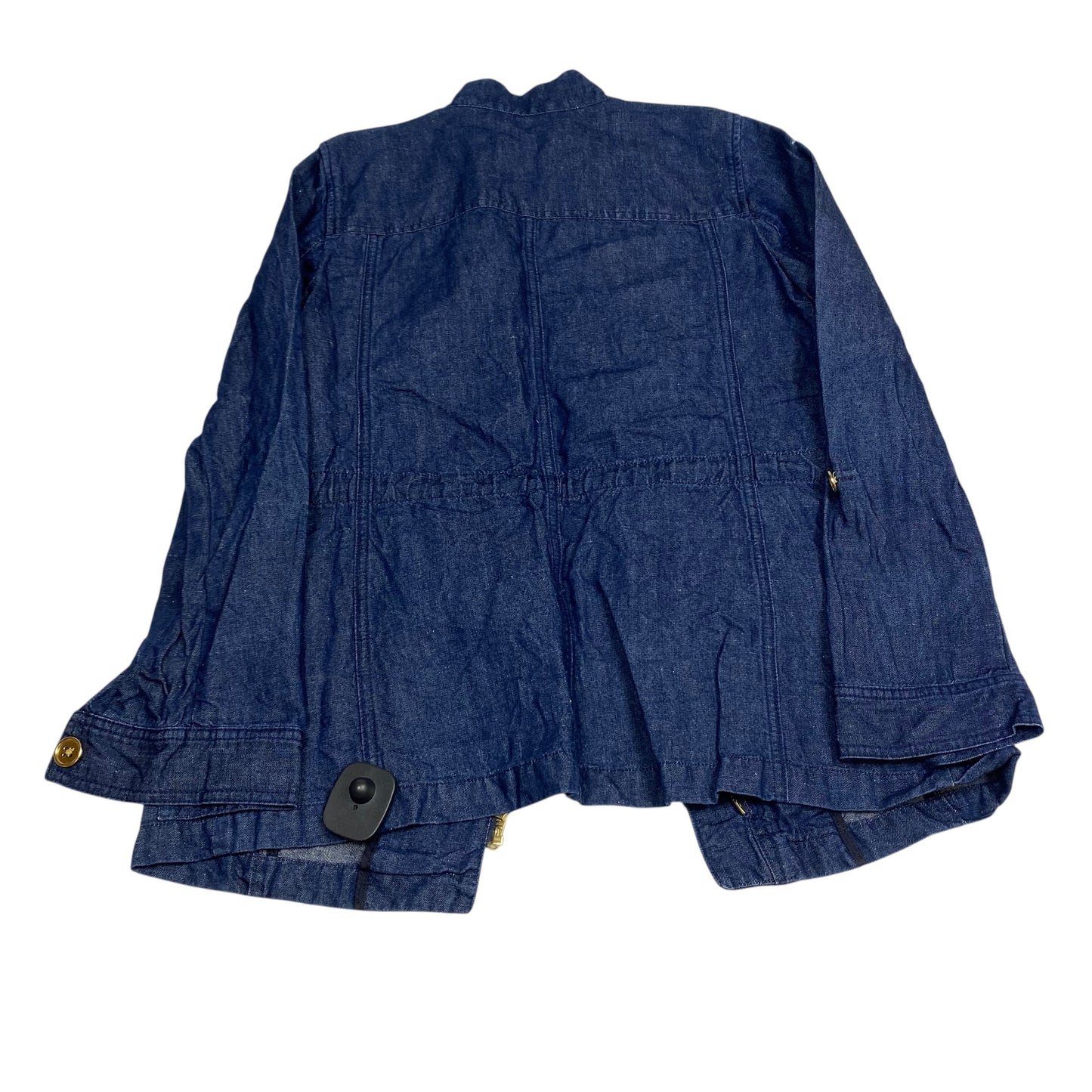 Jacket Utility By Talbots In Blue Denim, Size:S