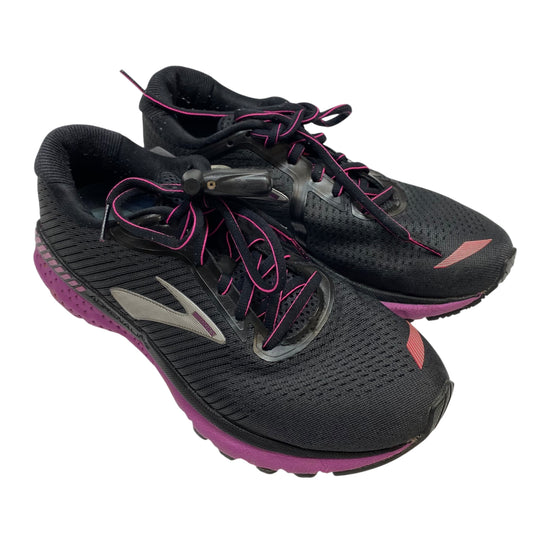Shoes Athletic By Brooks In Black & Purple, Size:8.5