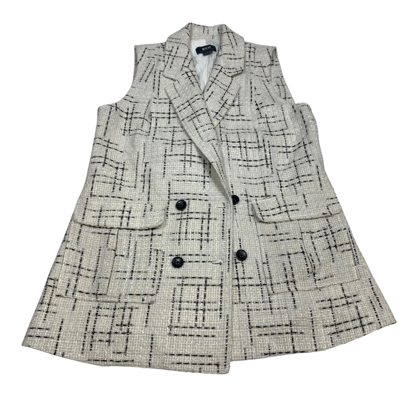 Vest Other By Maeve In Black & Cream, Size:S