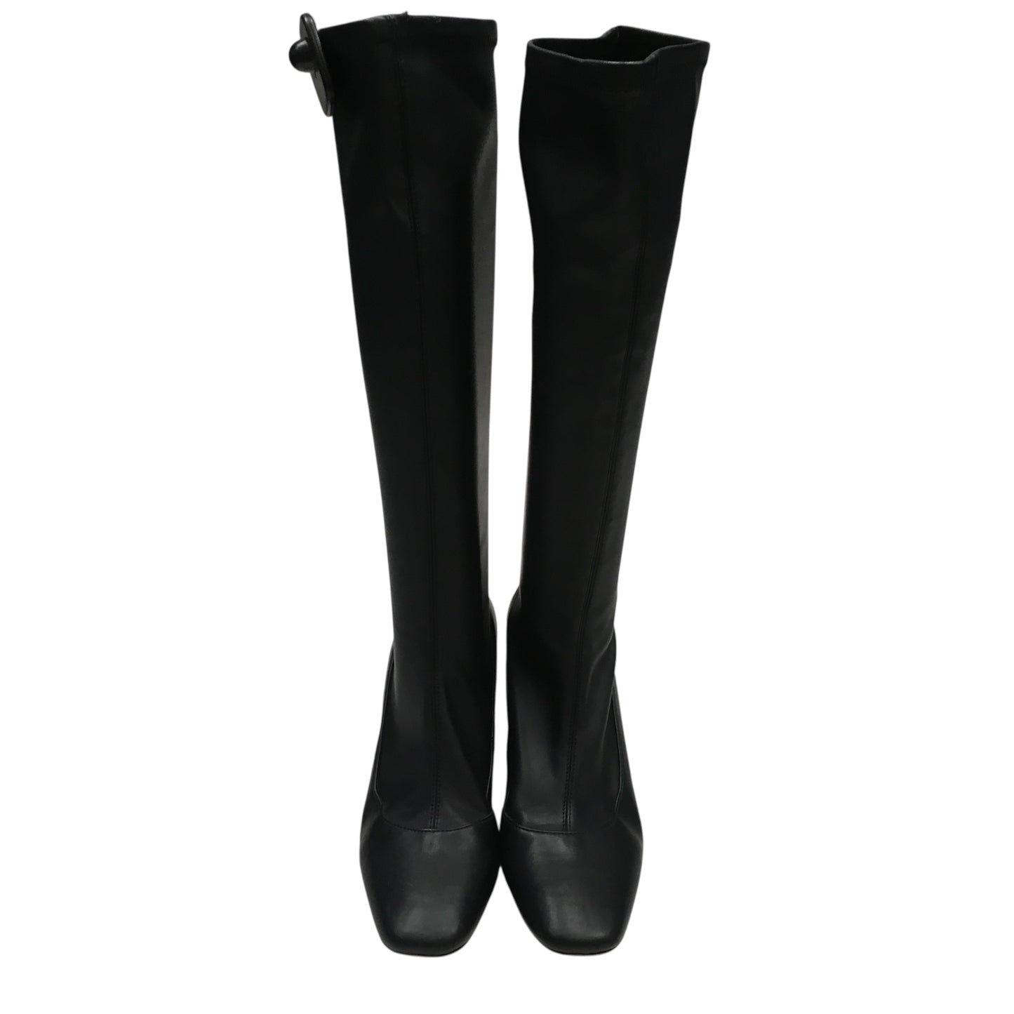 Boots Knee Heels By Donald Pliner In Black, Size:9