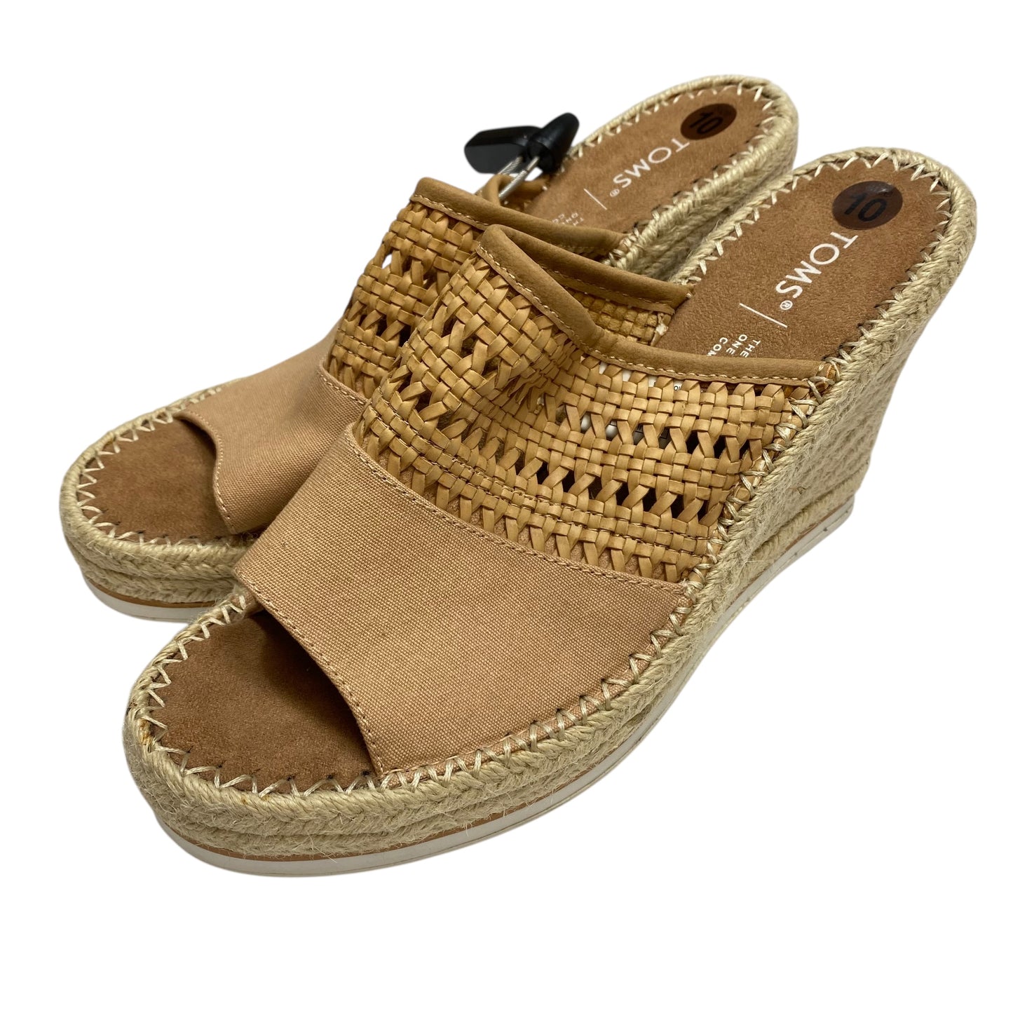 Shoes Heels Wedge By Toms In Brown & Tan, Size:10