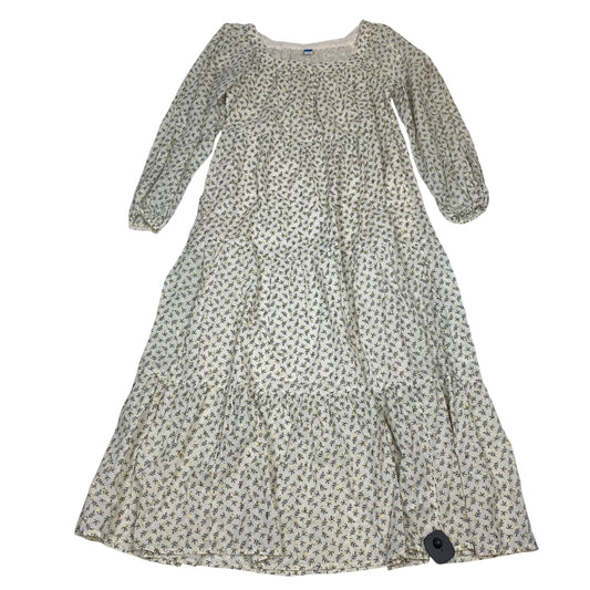 Dress Casual Maxi By Old Navy In Cream, Size:M