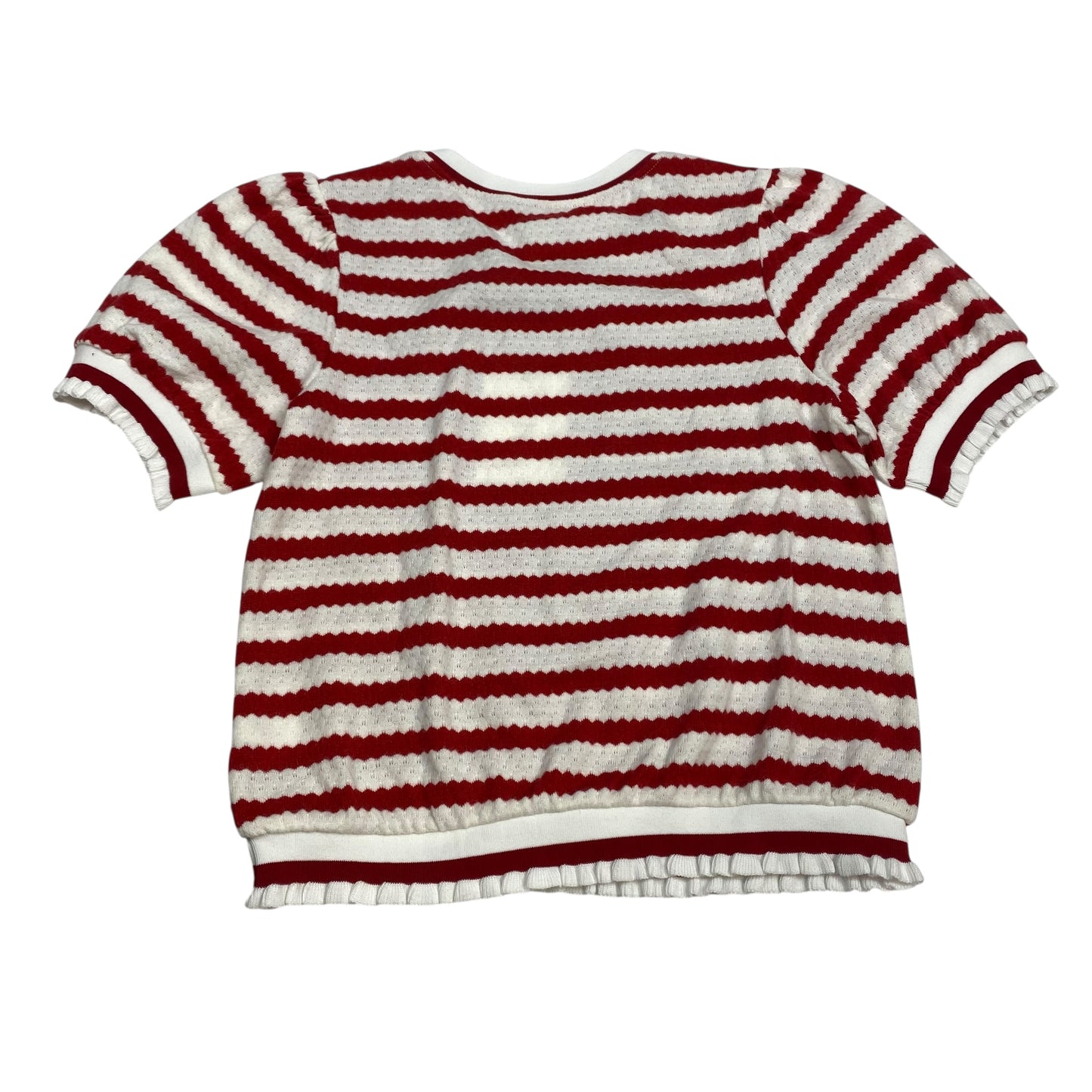 Top Ss By Voy In Red & White, Size:S