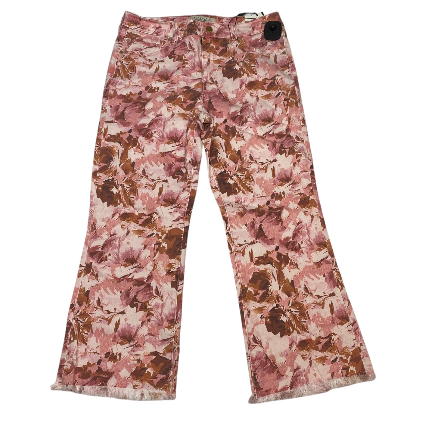 Jeans Straight By Liverpool In Pink, Size:10