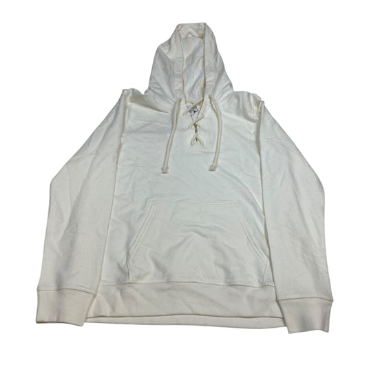 Sweatshirt Hoodie By J. Crew In Cream, Size:M