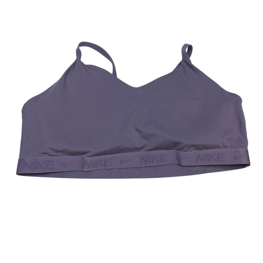 Athletic Bra By Nike In Purple, Size:3X