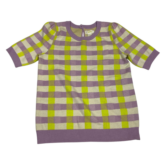 Sweater Ss By Maeve In Green & Purple, Size:M