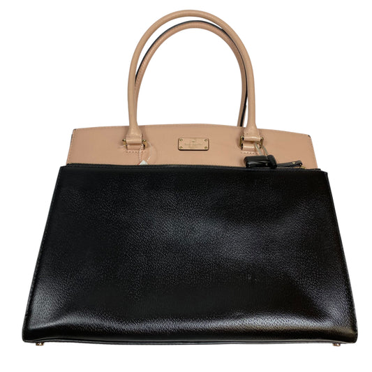 Handbag Designer By Kate Spade In Black & Pink, Size:Large