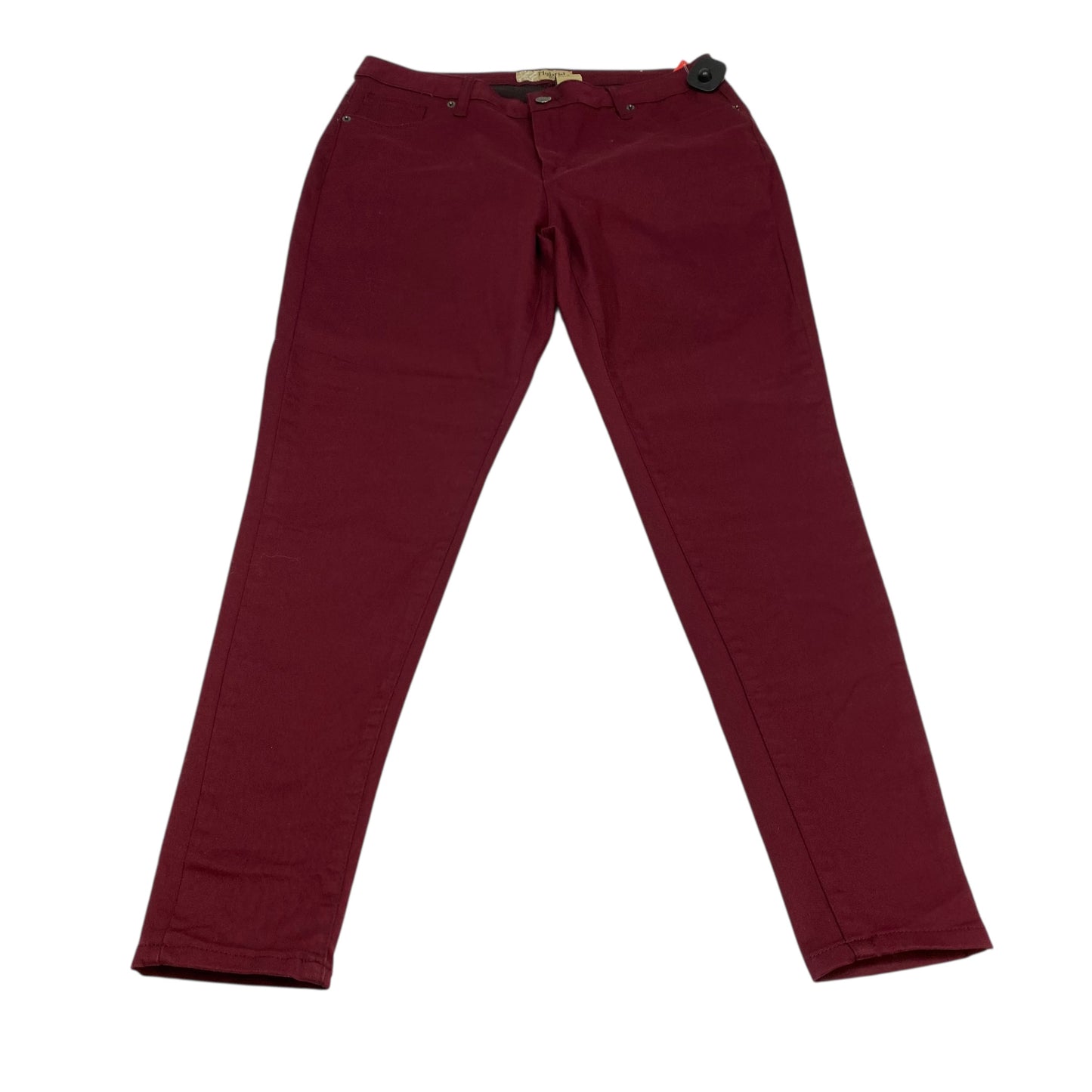 Jeans Straight By Hybrid & Company In Red Denim, Size:16