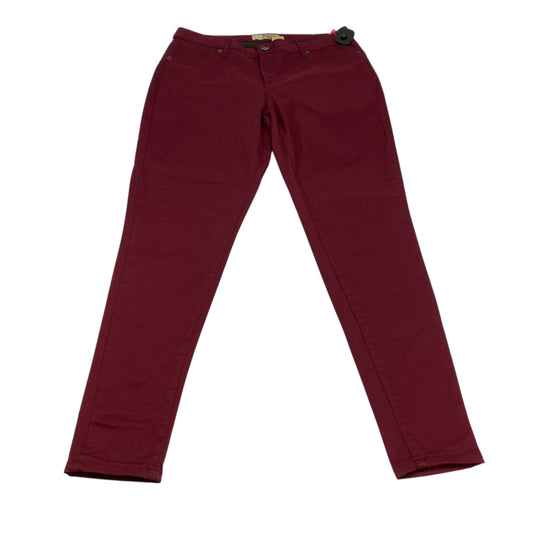 Jeans Straight By Hybrid & Company In Red Denim, Size:16