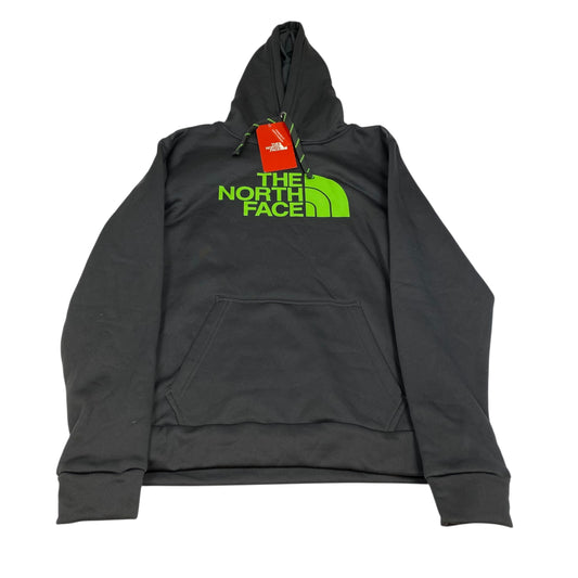 Athletic Sweatshirt Hoodie By The North Face In Green & Grey, Size:M