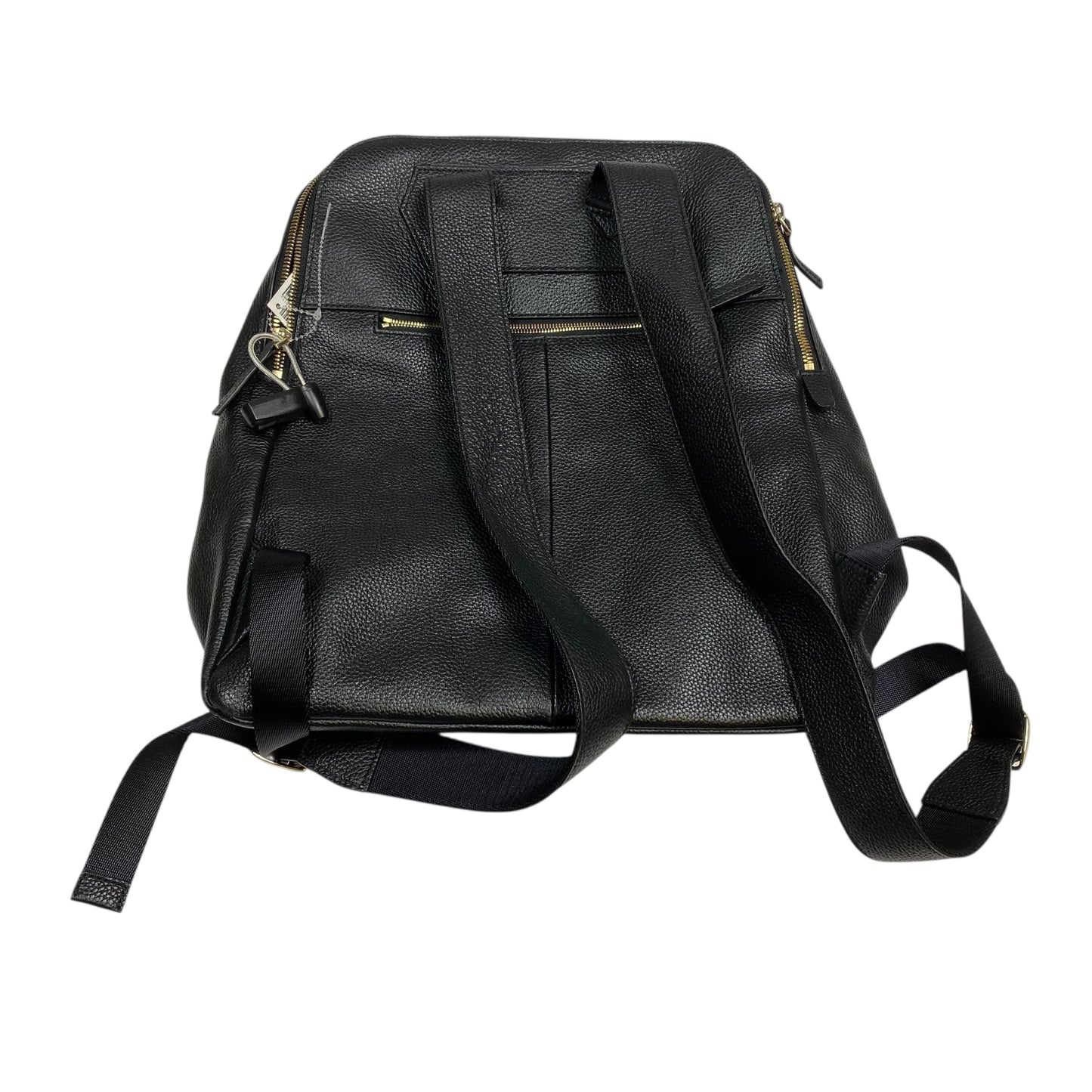 Backpack Leather By Clothes Mentor In Black, Size:Medium