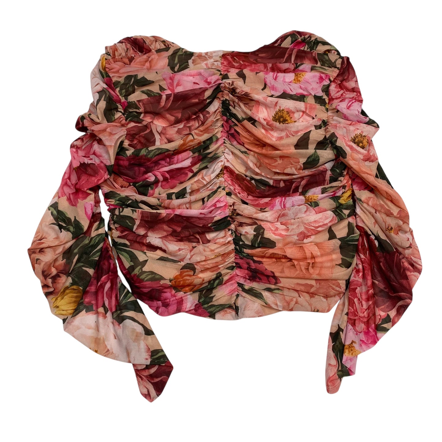 Top Ls By Express In Green & Pink, Size:Xl