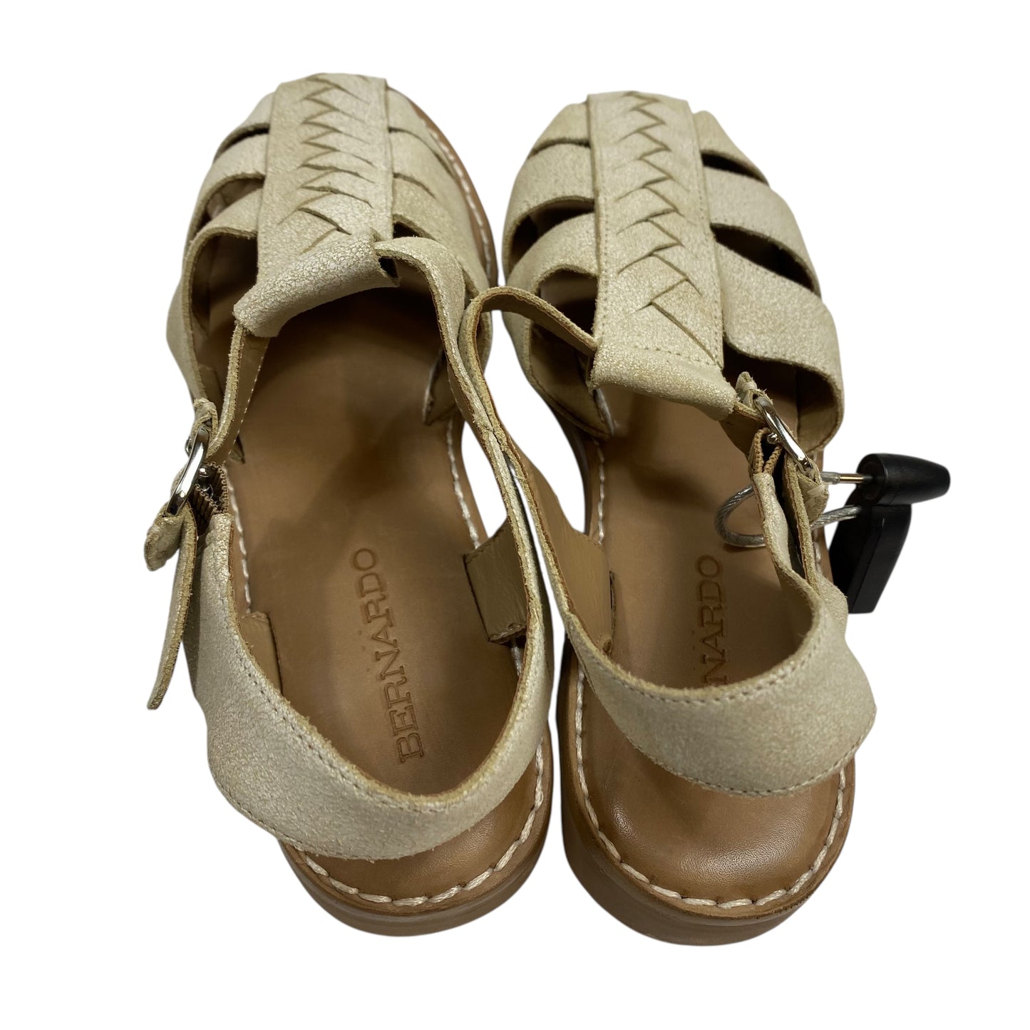 Sandals Flats By Kork Ease In Gold, Size:8